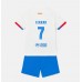 Barcelona Ferran Torres #7 Bortedraktsett Barn 2023-24 Kortermet (+ Korte bukser)